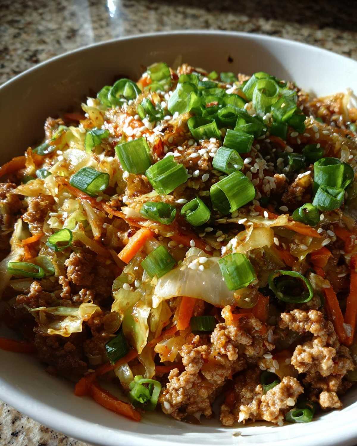 Egg Roll in a Bowl - detail 2