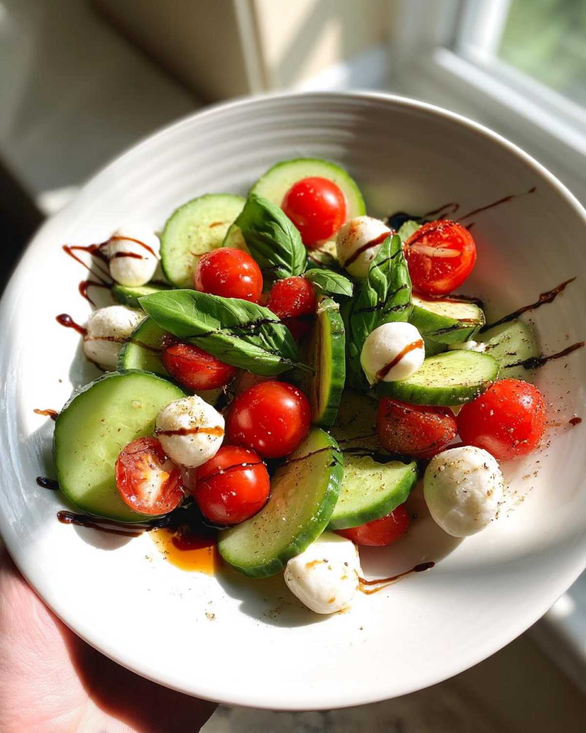 Cucumber Caprese Salad - detail 3