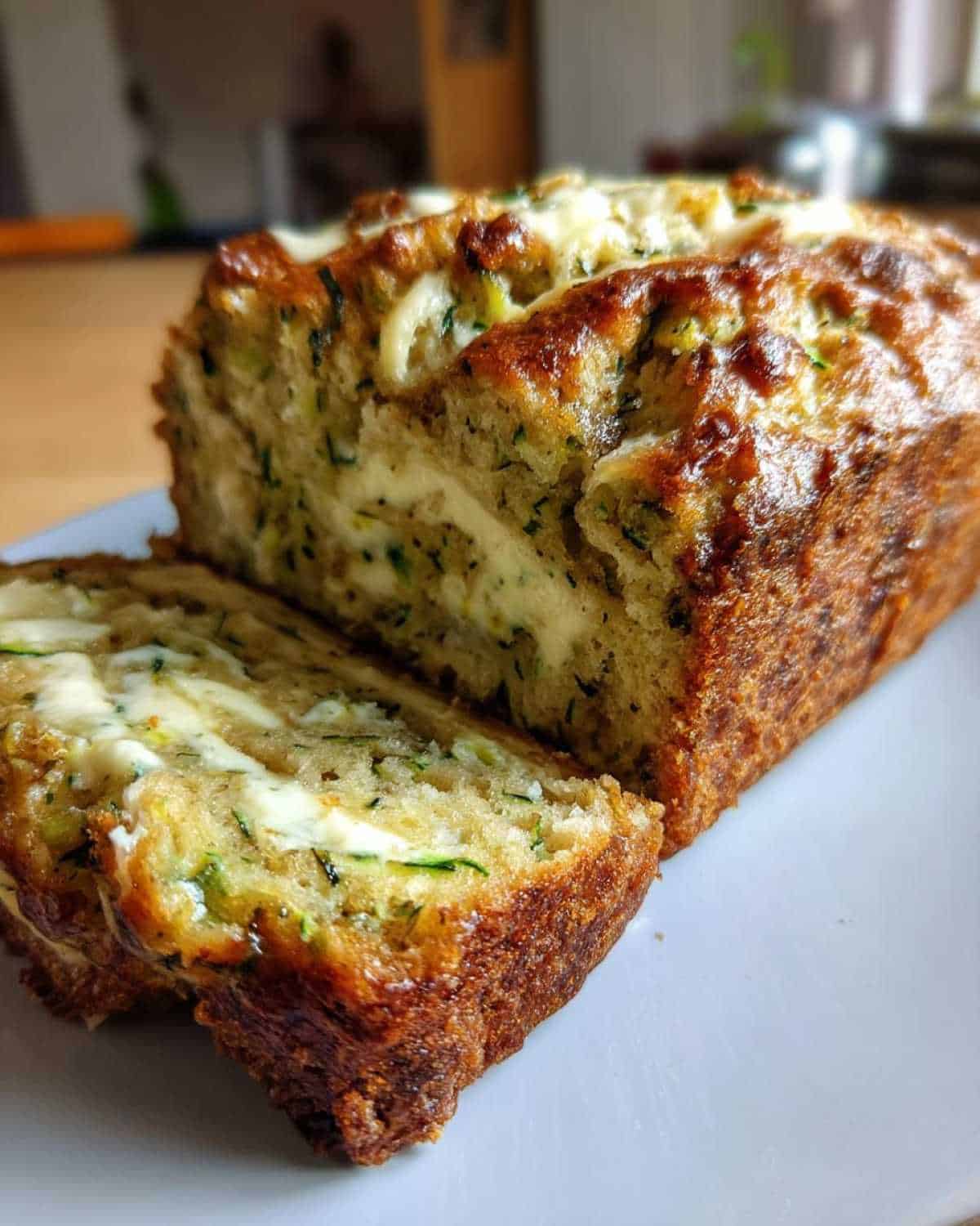Zucchini Bread with Cream Cheese Swirl - detail 1