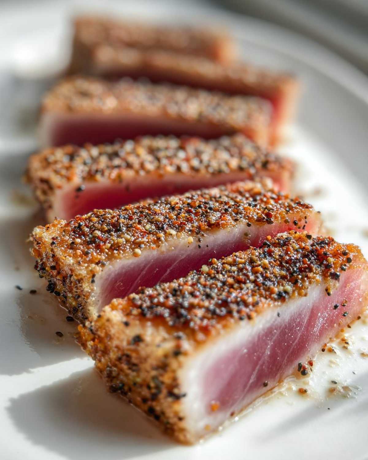 Seared tuna steak with lemon pepper - detail 4
