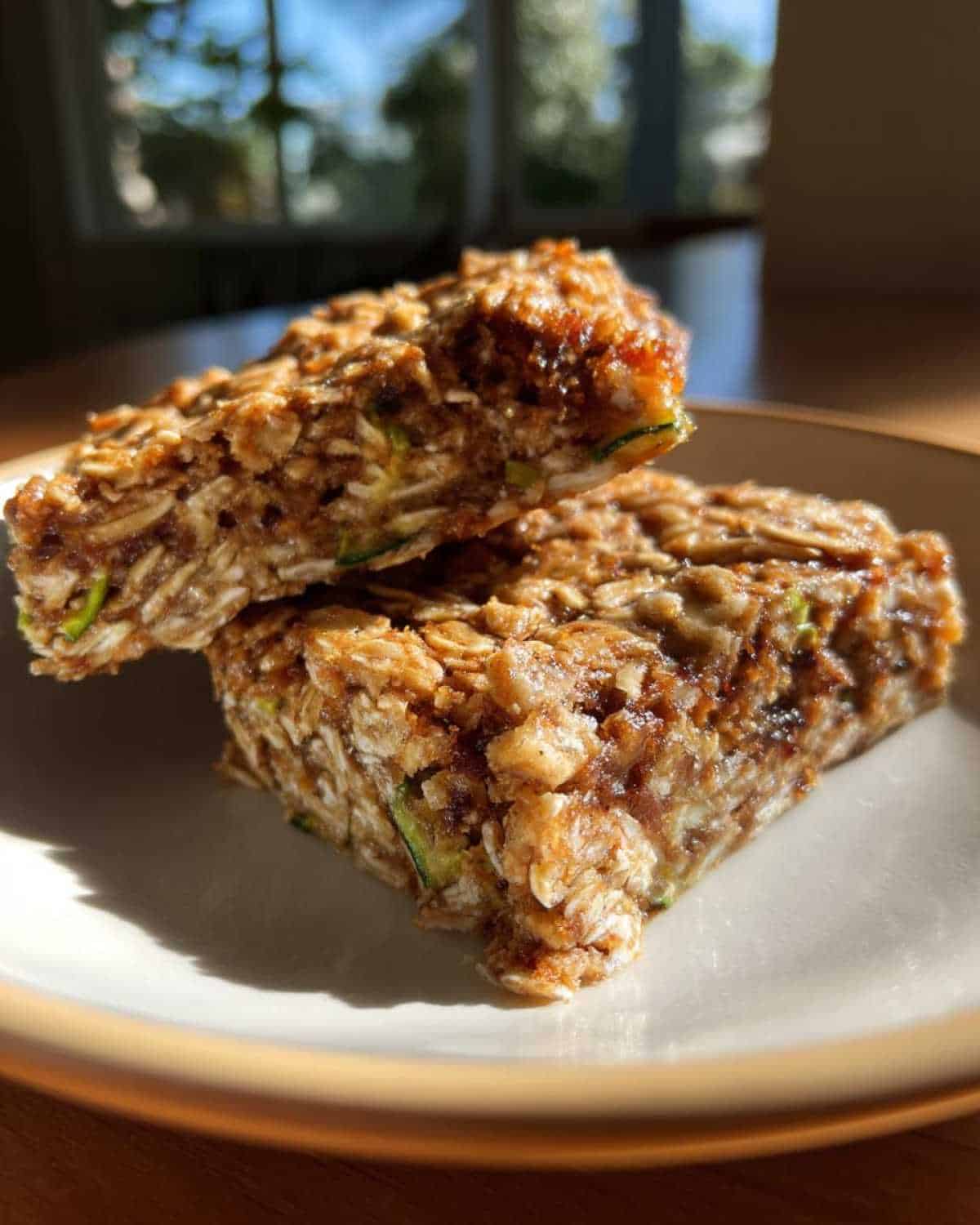 Chewy Zucchini Oatmeal Bars - detail 2