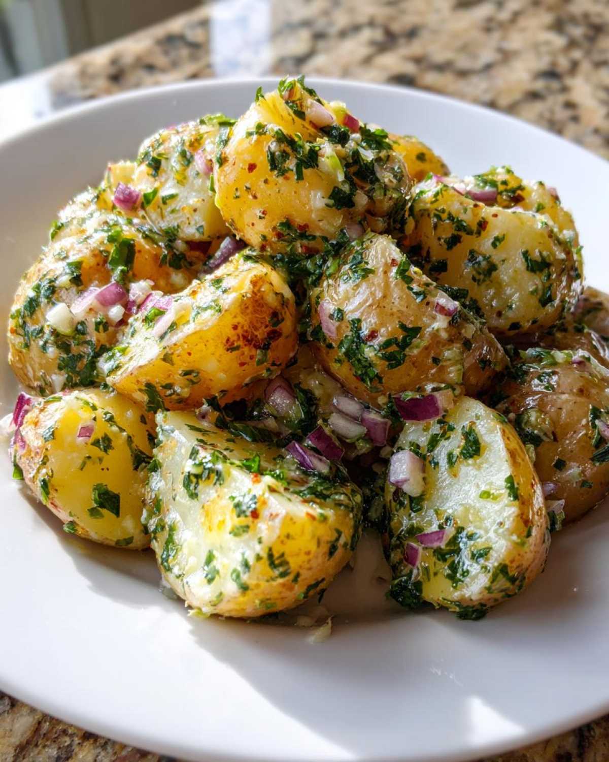 Warm potato salad - detail 4