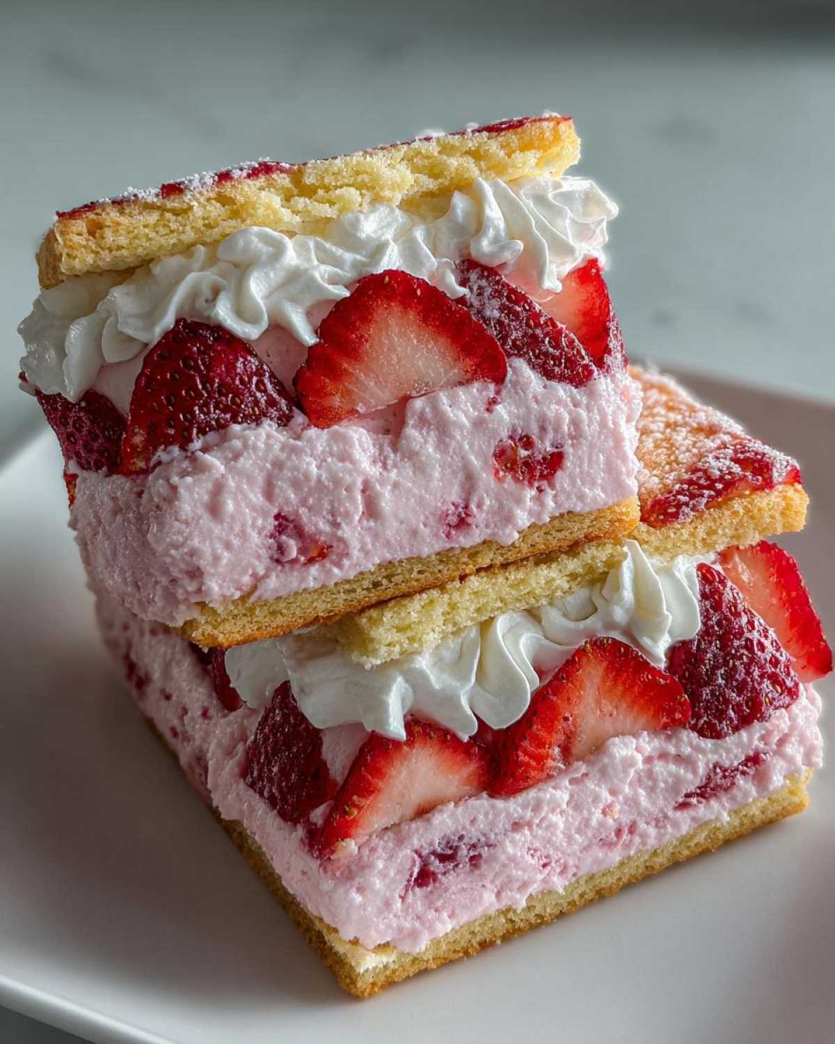 Strawberry Shortcake Ice Cream Sandwiches - detail 1