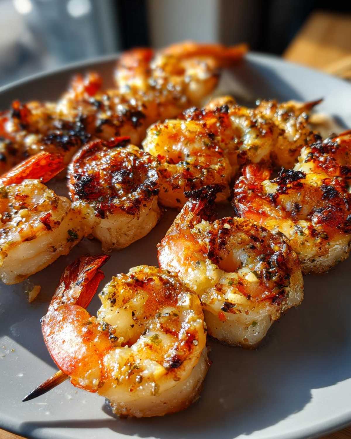 Lemon Garlic Shrimp Skewers - detail 4