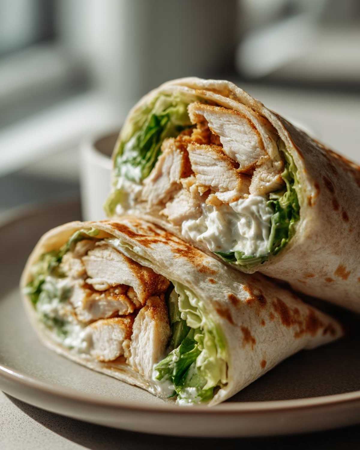 Quick Chicken Caesar Wraps for Lunch - detail 3