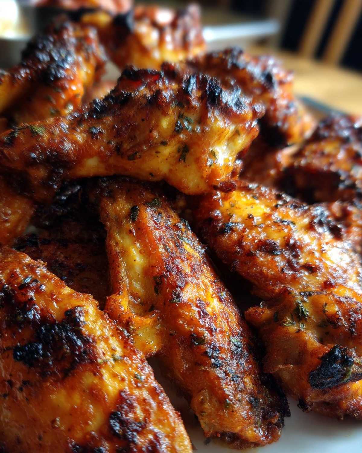 Crispy Grilled Chicken Wings with Buffalo Sauce - detail 4
