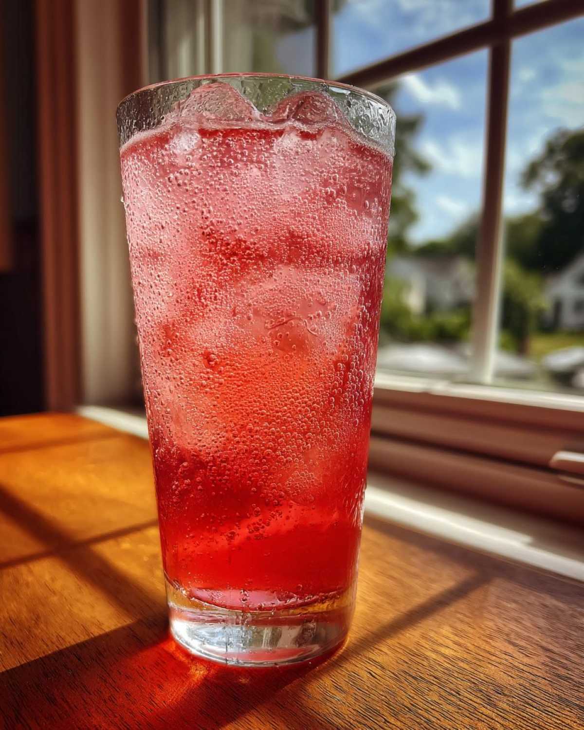 Homemade Sparkling Raspberry Soda - detail 3