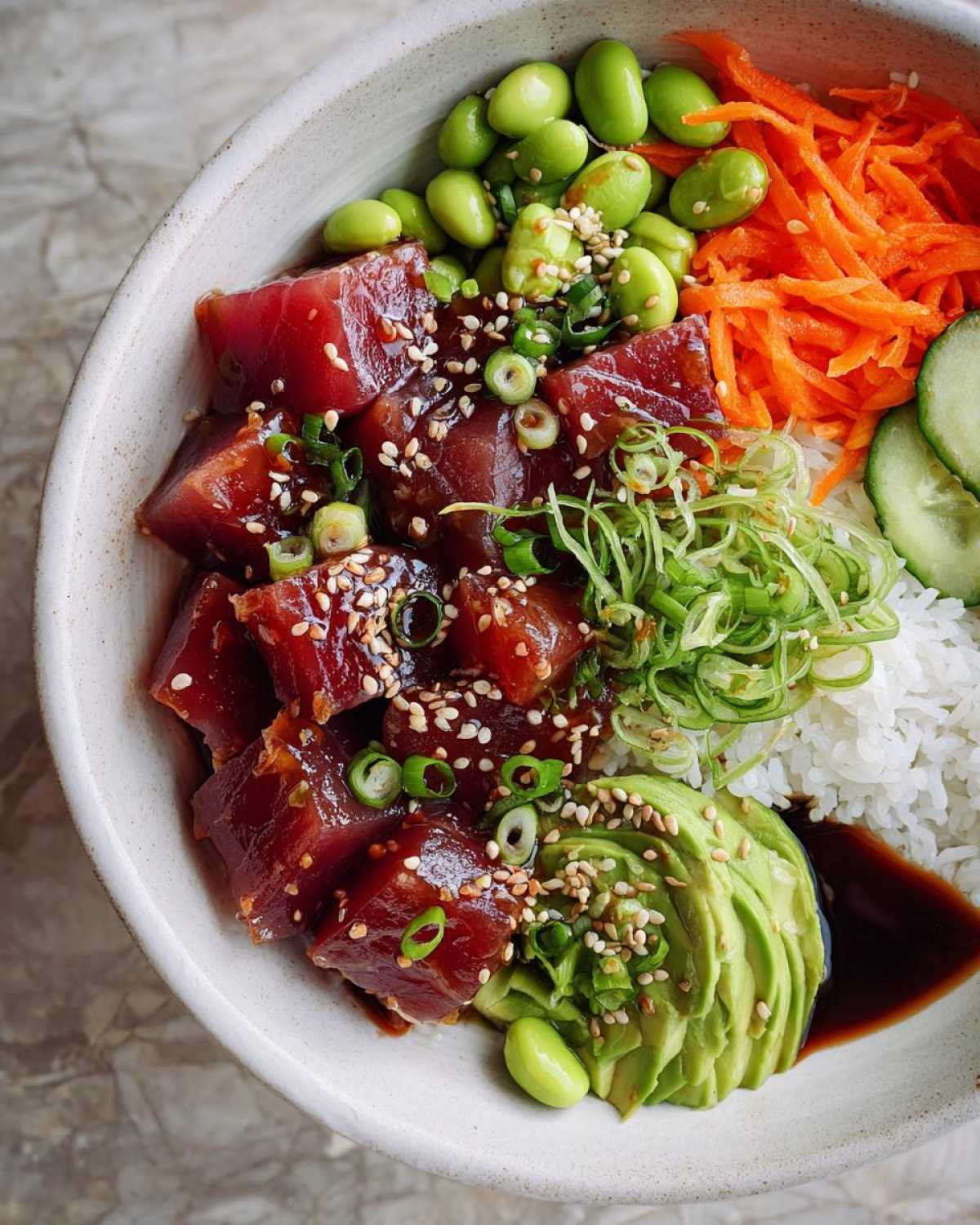 Tuna poke bowl - detail 4