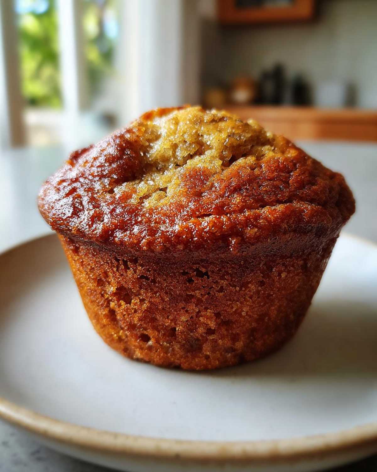 Vegan banana muffins - detail 2