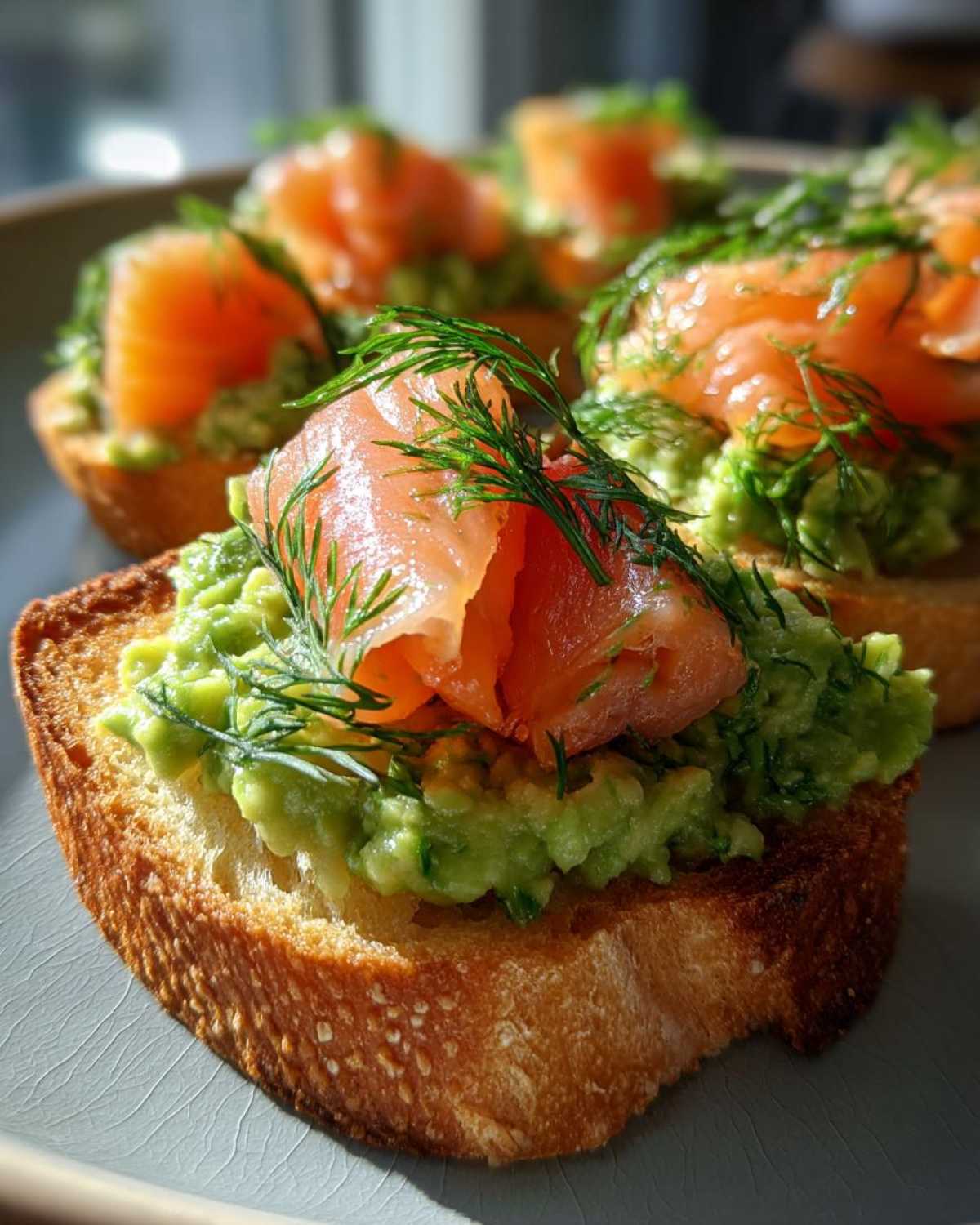 Smoked Salmon Avocado Toast Bites - detail 2