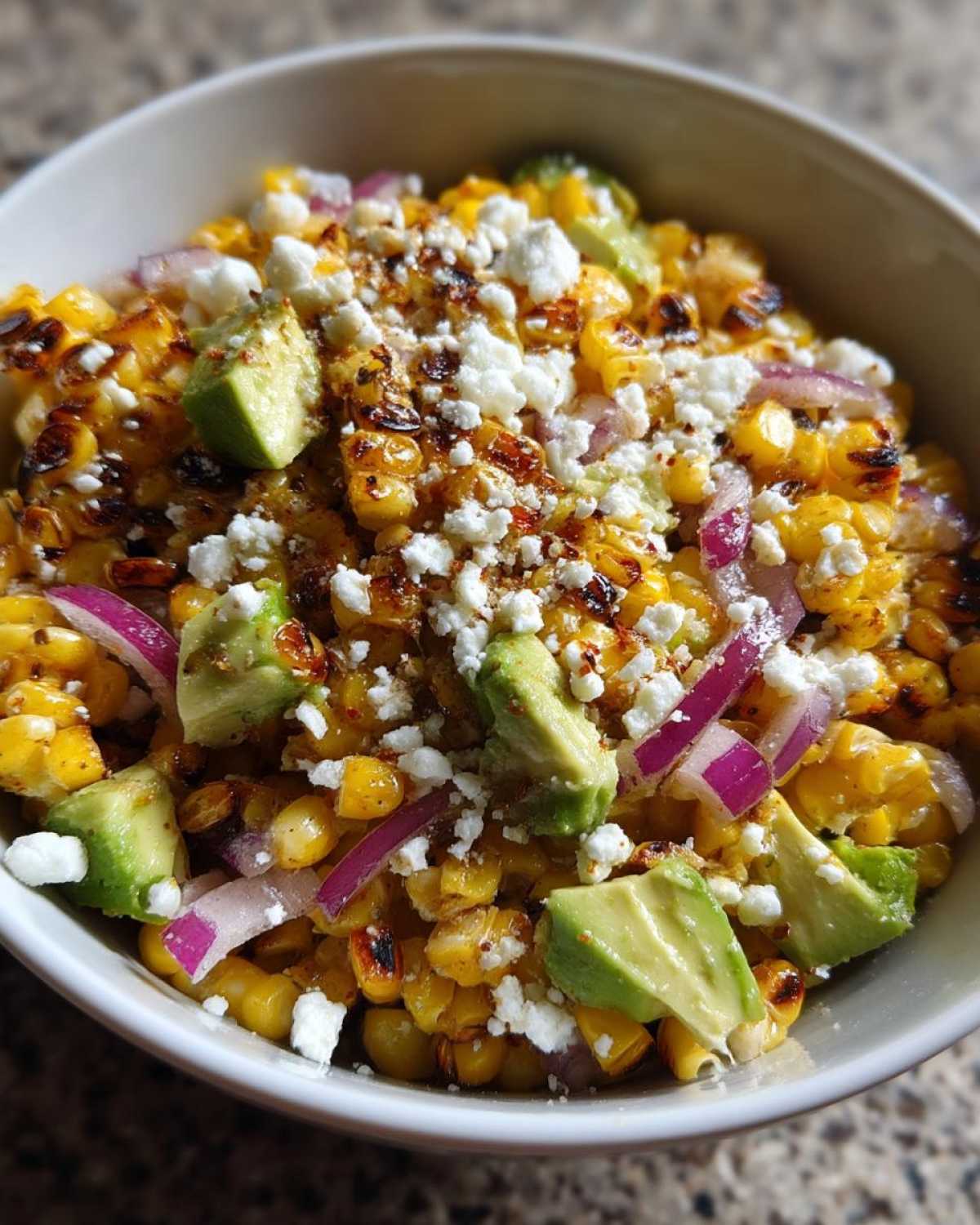 Charred Grilled Corn Salad with Avocado, Lime, and Cotija - detail 4
