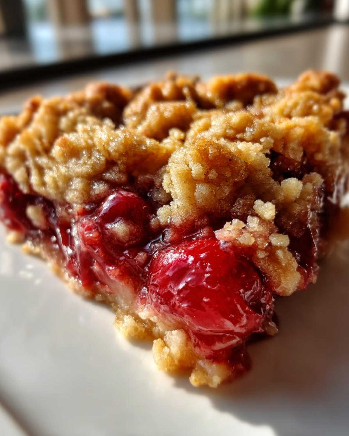 Easy Cherry Crisp - detail 4