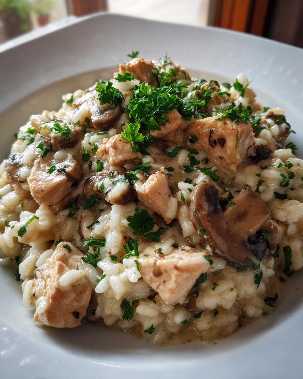 Creamy Chicken and Mushroom Risotto - detail 1