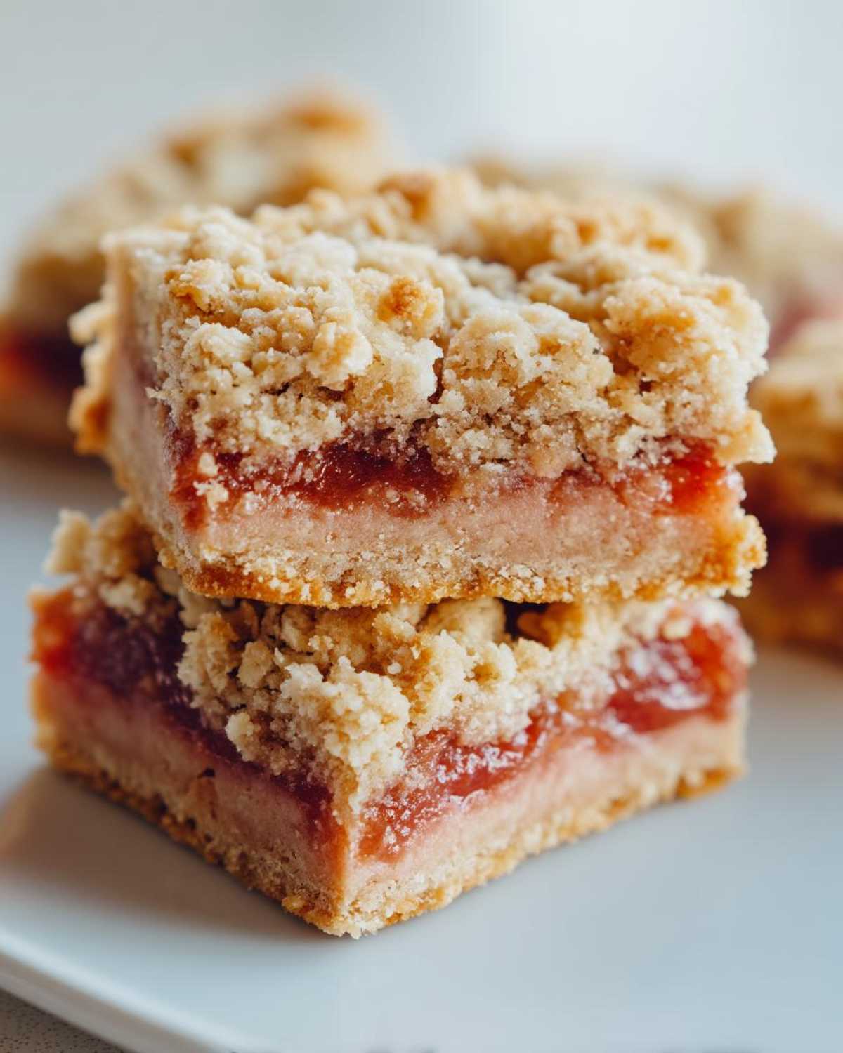 Rhubarb Oat Bars - detail 2