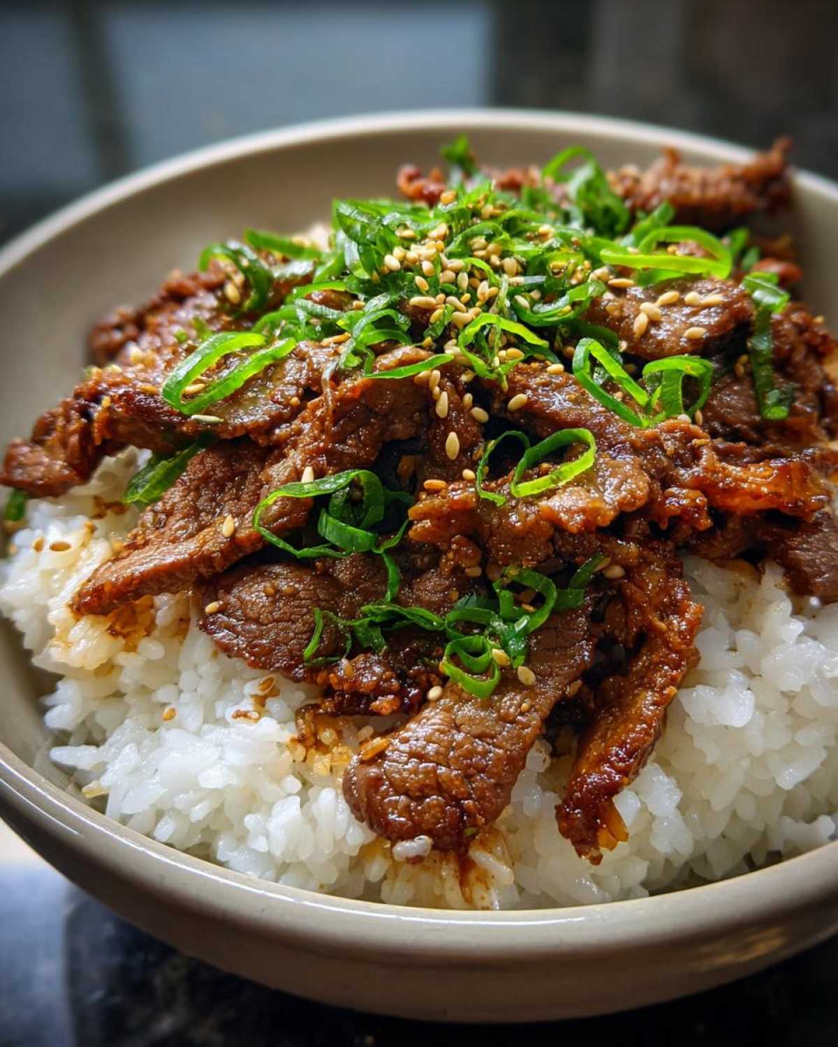 Korean Beef Bowl (Bulgogi) - detail 2
