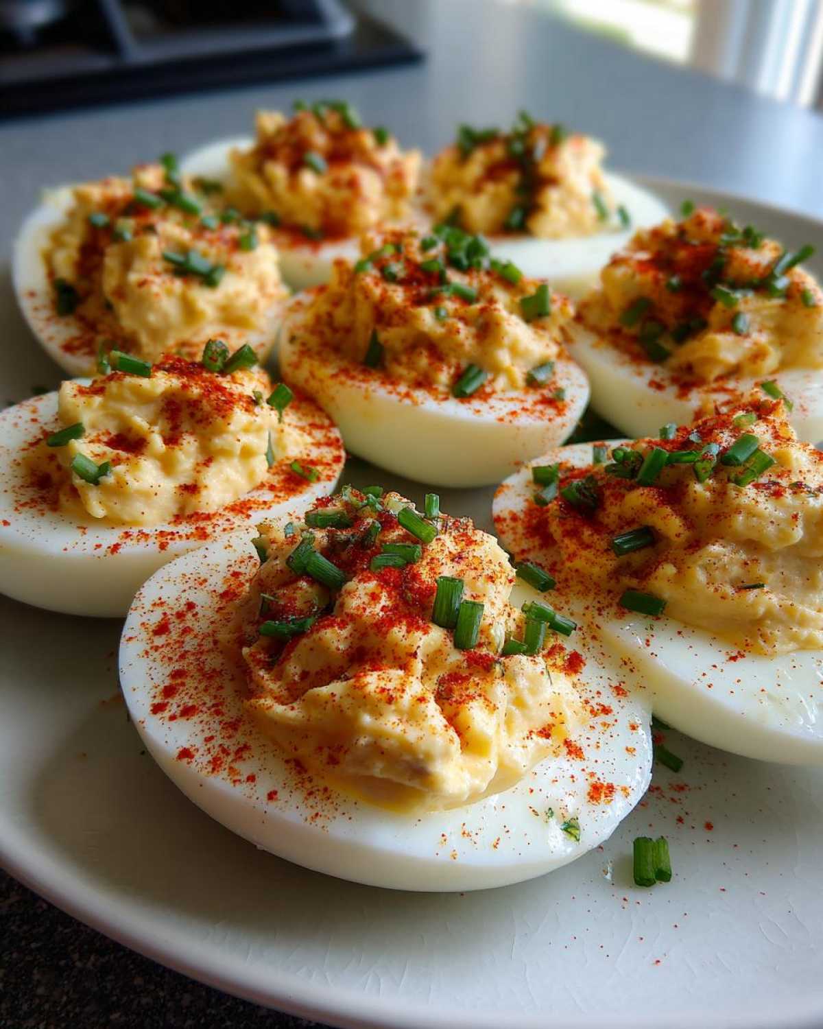 Keto deviled eggs - detail 1