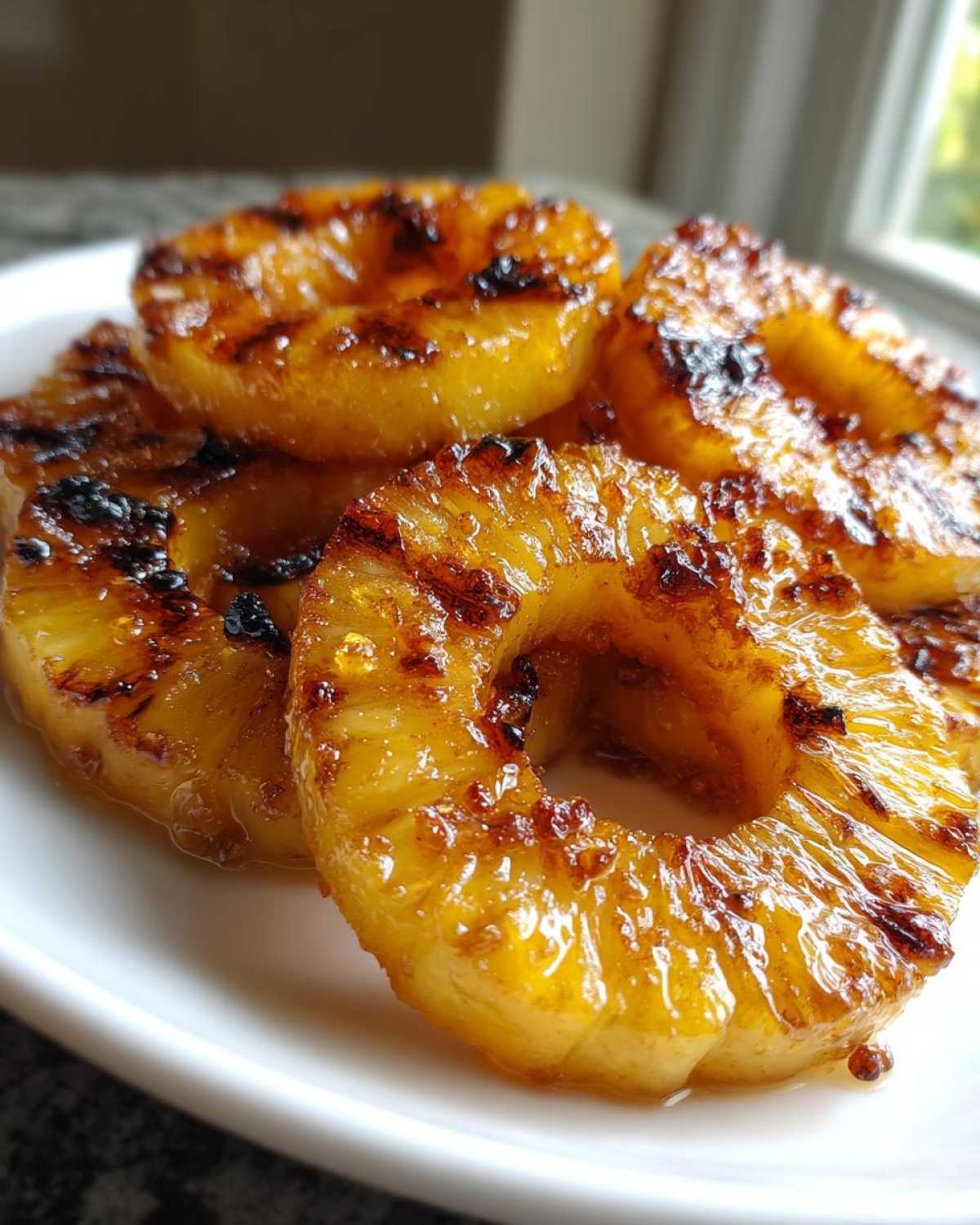Caramelized Grilled Pineapple Rings (Side or Dessert) - detail 3