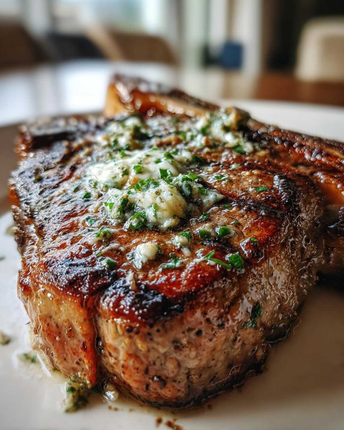 Perfectly Grilled Ribeye Steak with Garlic Butter - detail 2