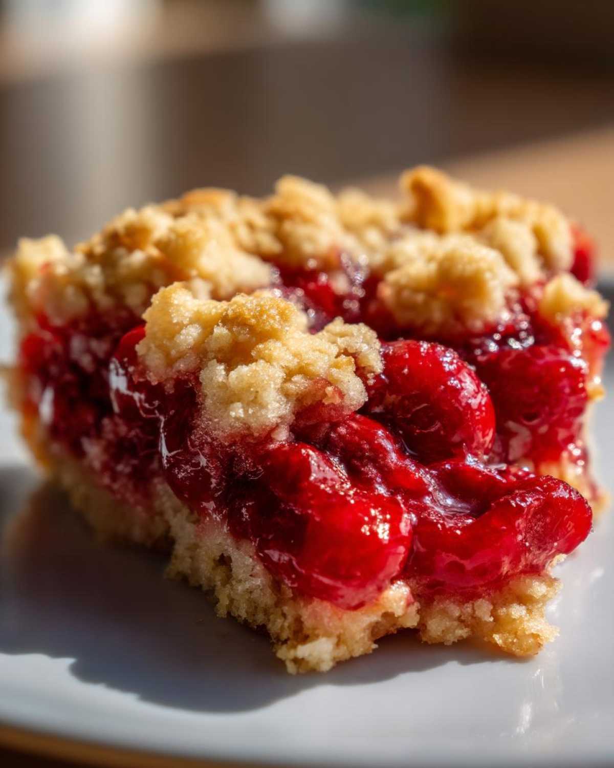 Easy Cherry Crisp - detail 2