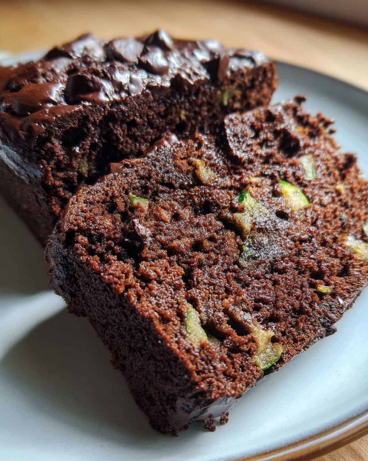 Vegan Chocolate Zucchini Bread - detail 1