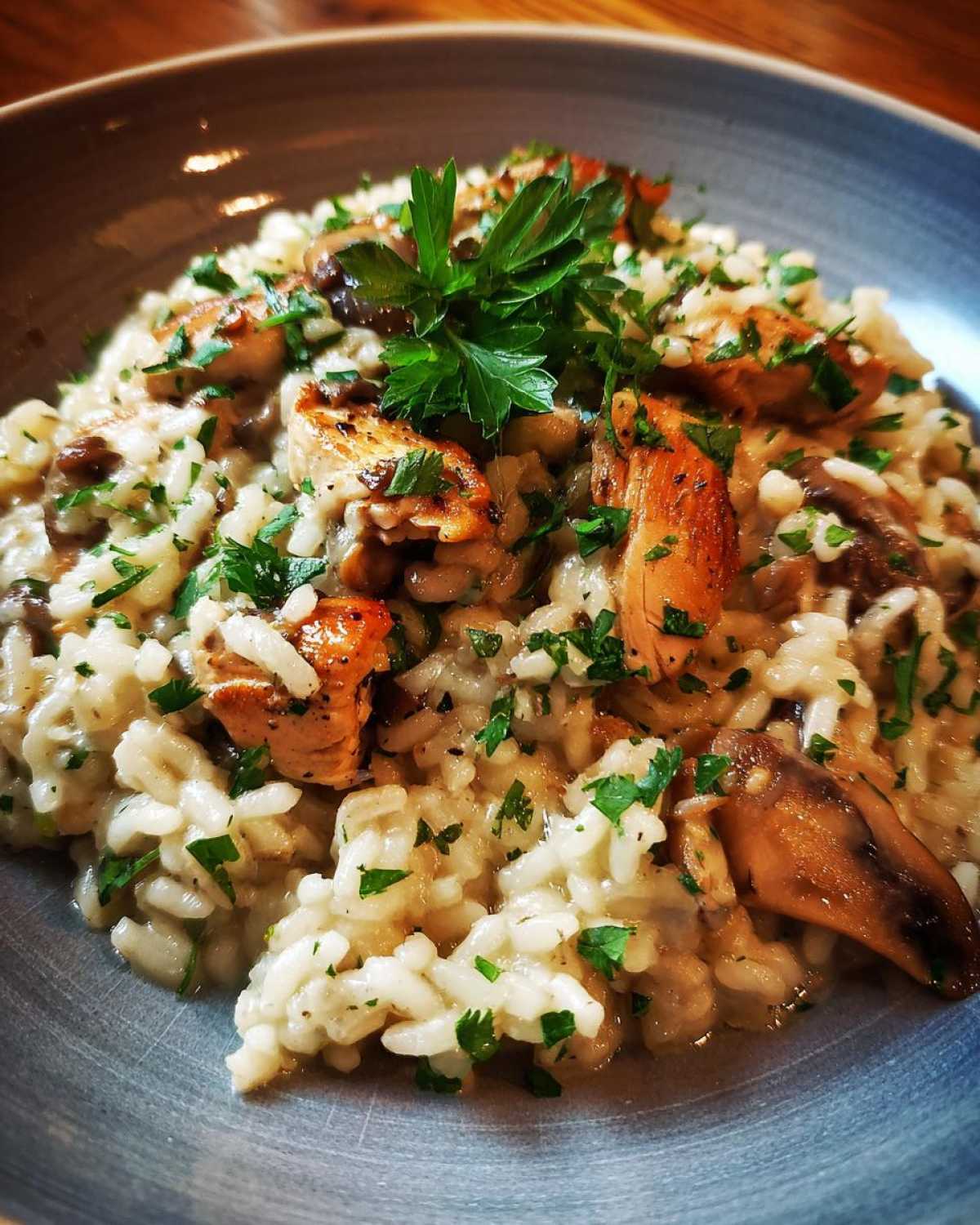 Creamy Chicken and Mushroom Risotto - detail 4