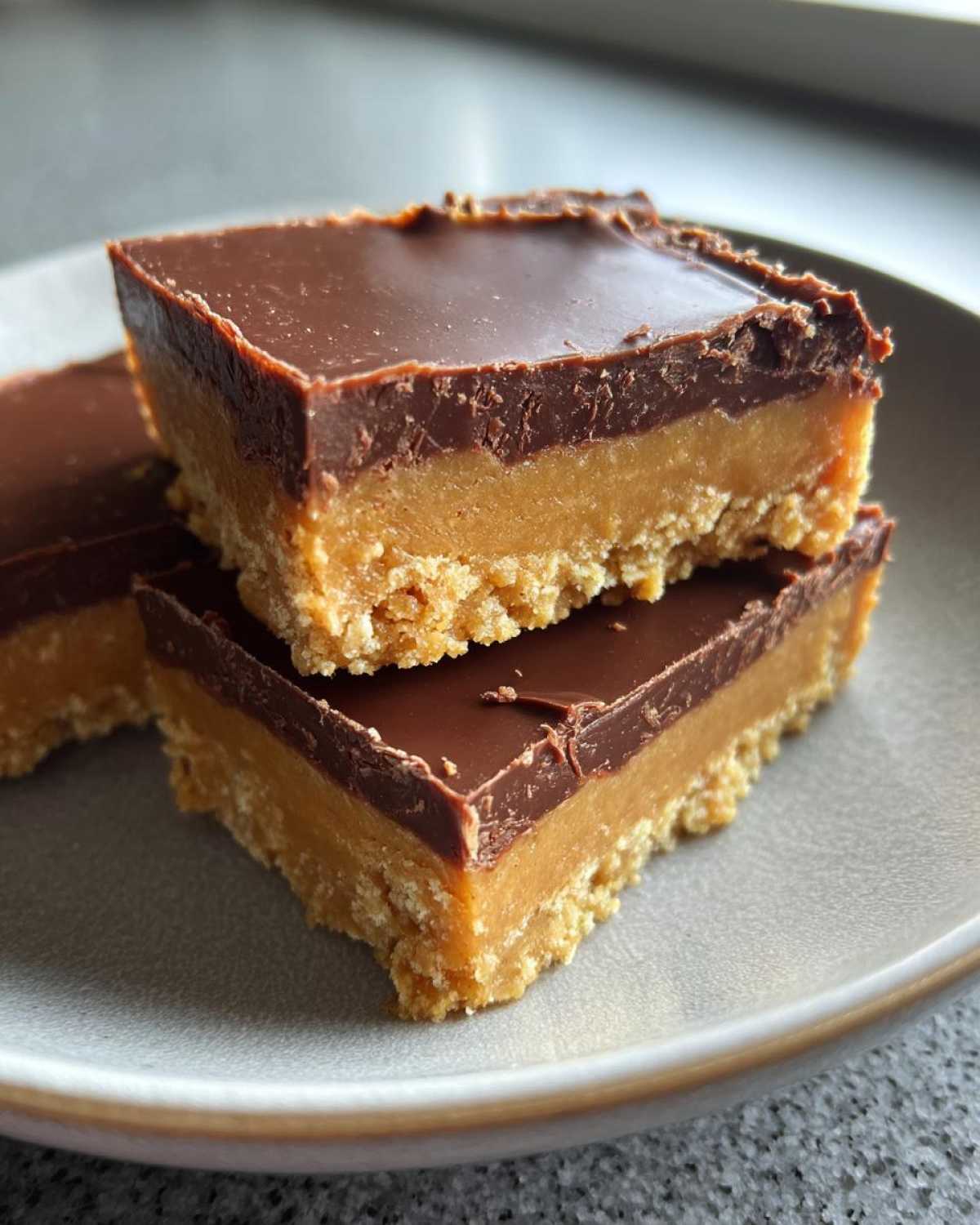 Easy No-Bake Peanut Butter Chocolate Bars - detail 3