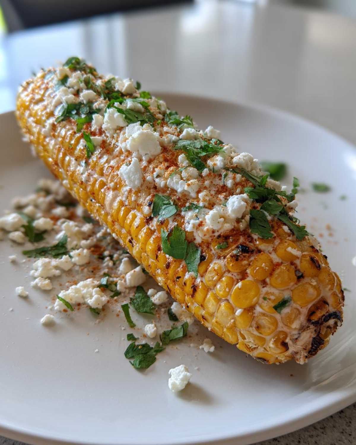 Vegan Mexican street corn - detail 2