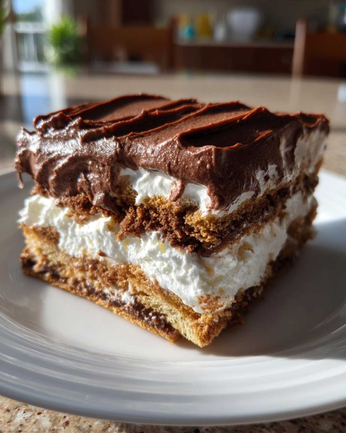 No-Bake Chocolate Eclair Cake Dessert - detail 1