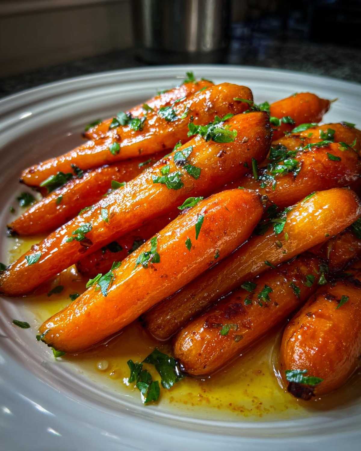 Maple Dijon Glazed Carrots - detail 2