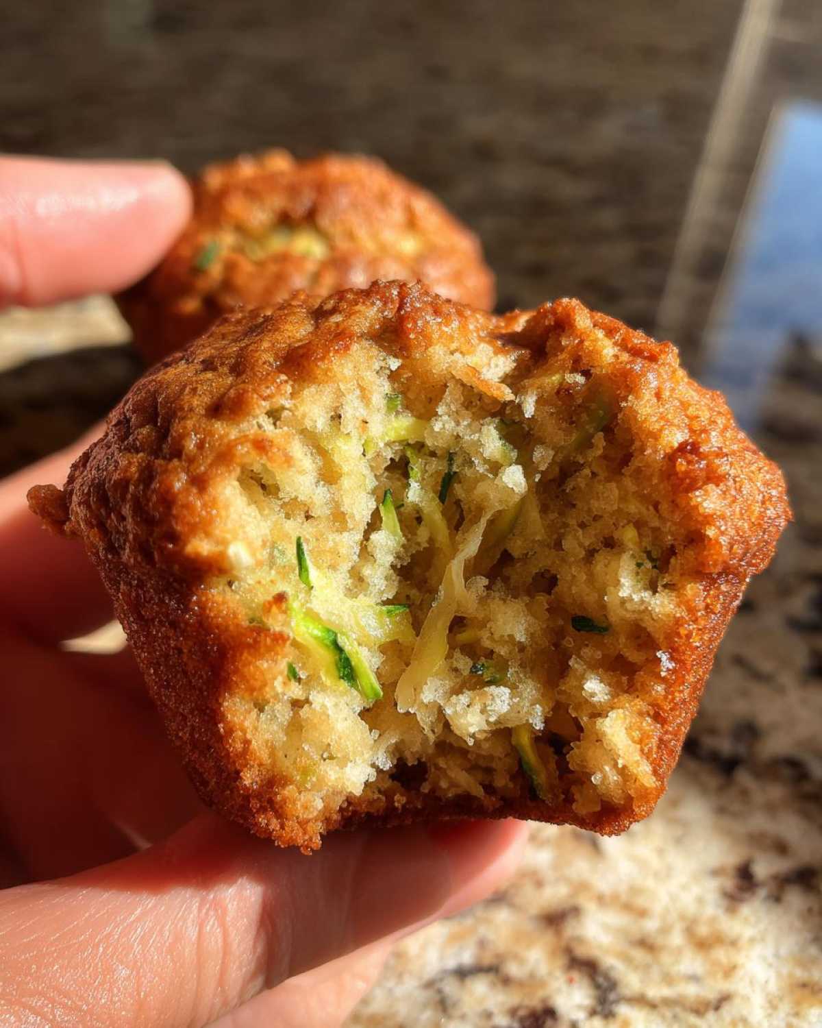 Vegan zucchini muffins - detail 4