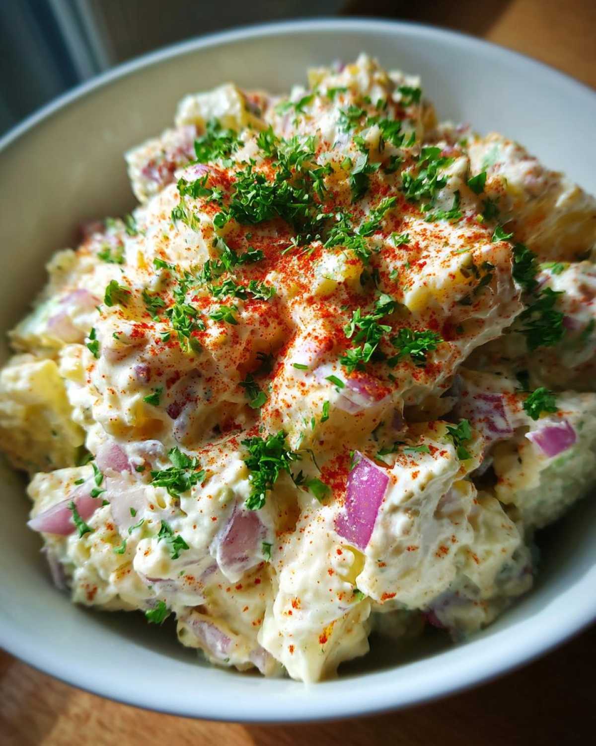 Old-fashioned potato salad - detail 2