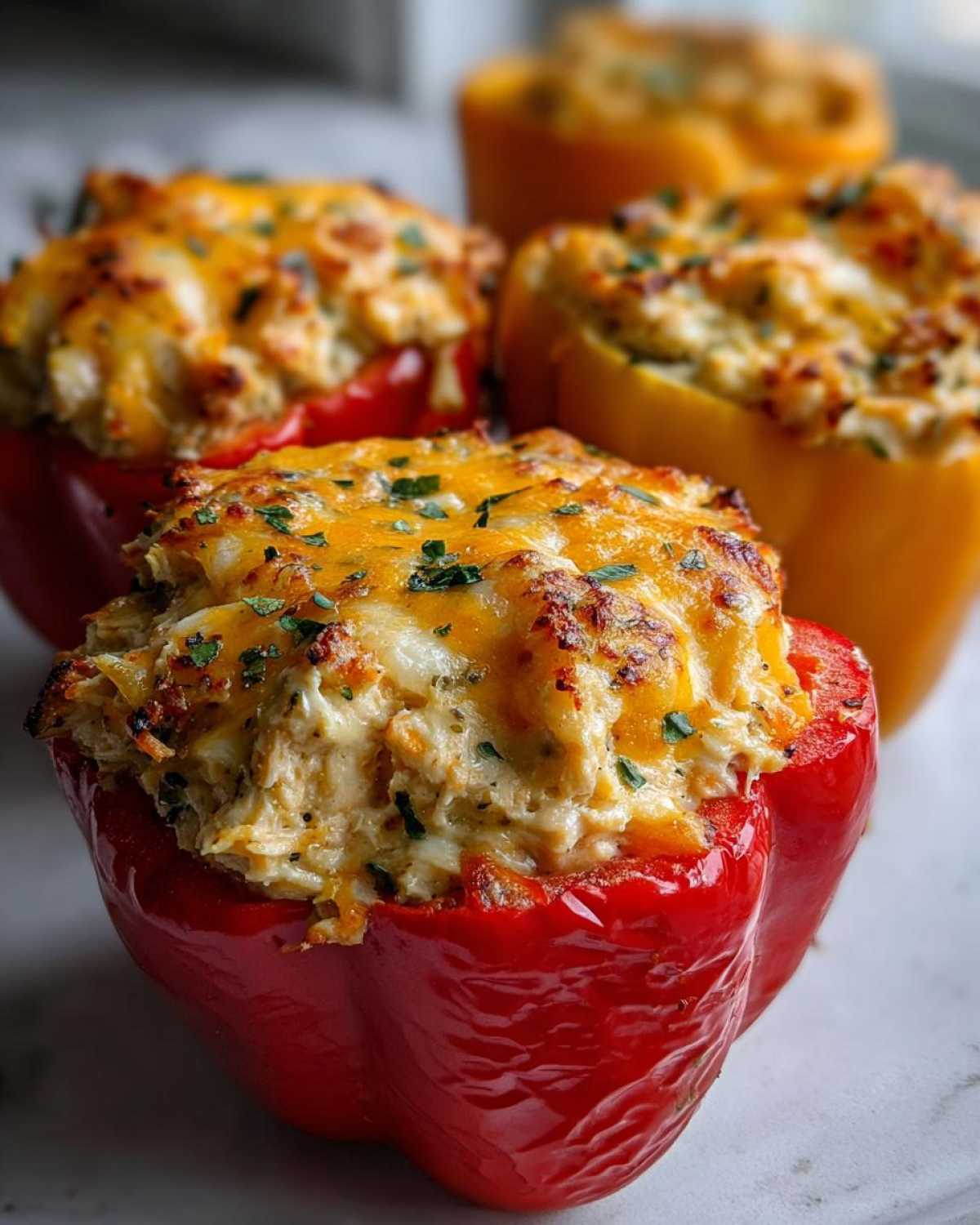 Tuna-stuffed bell peppers - detail 3