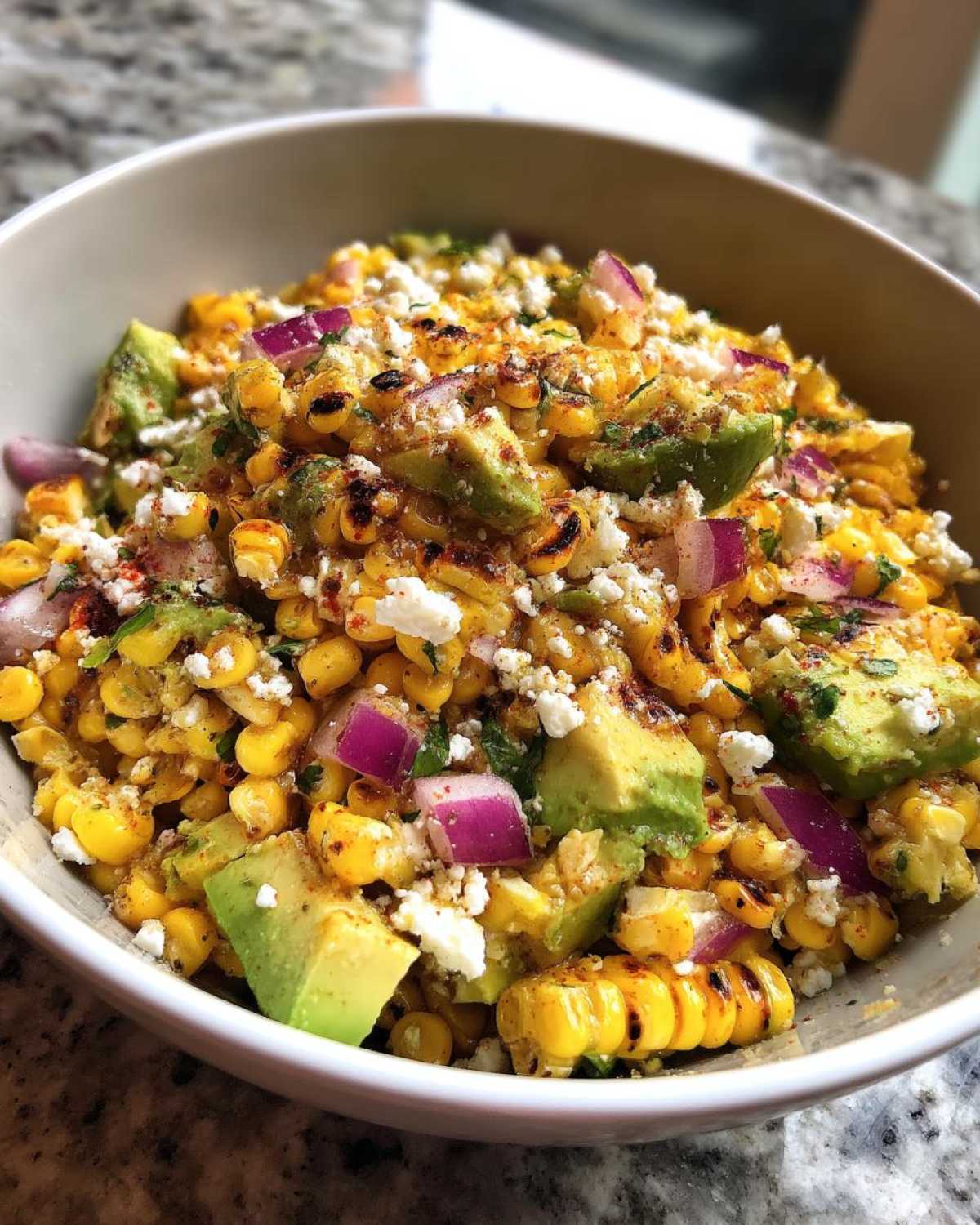 Charred Grilled Corn Salad with Avocado, Lime, and Cotija - detail 1