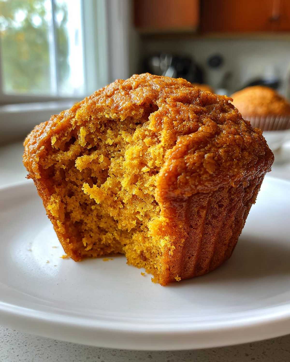 Vegan pumpkin muffins - detail 1