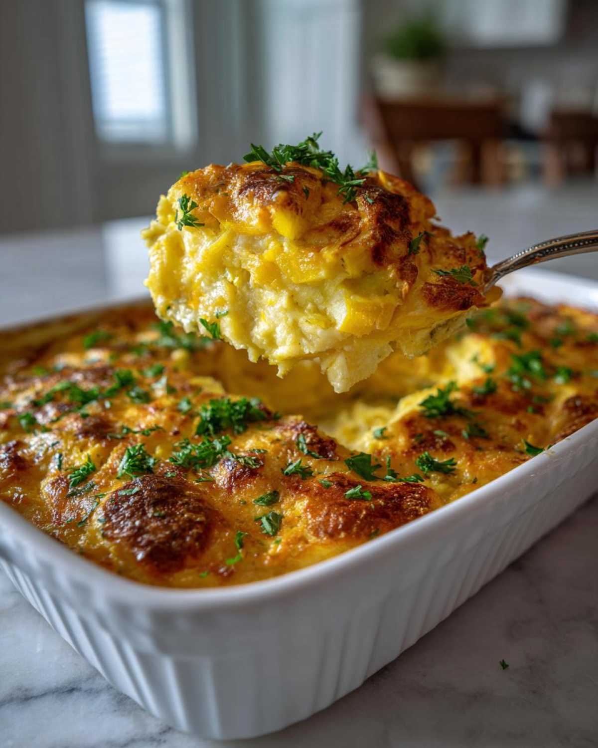 Paleo squash casserole - detail 2