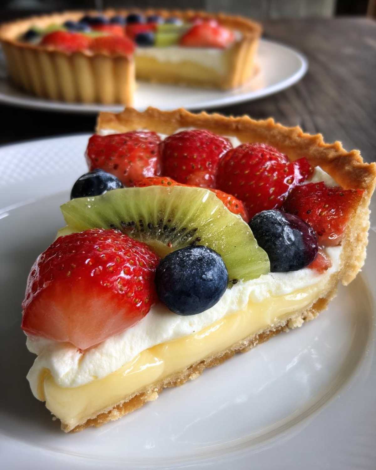Fresh Fruit Tart with Vanilla Pastry Cream - detail 3