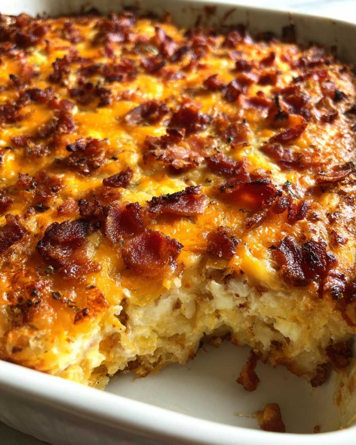 Bacon squash casserole - detail 2