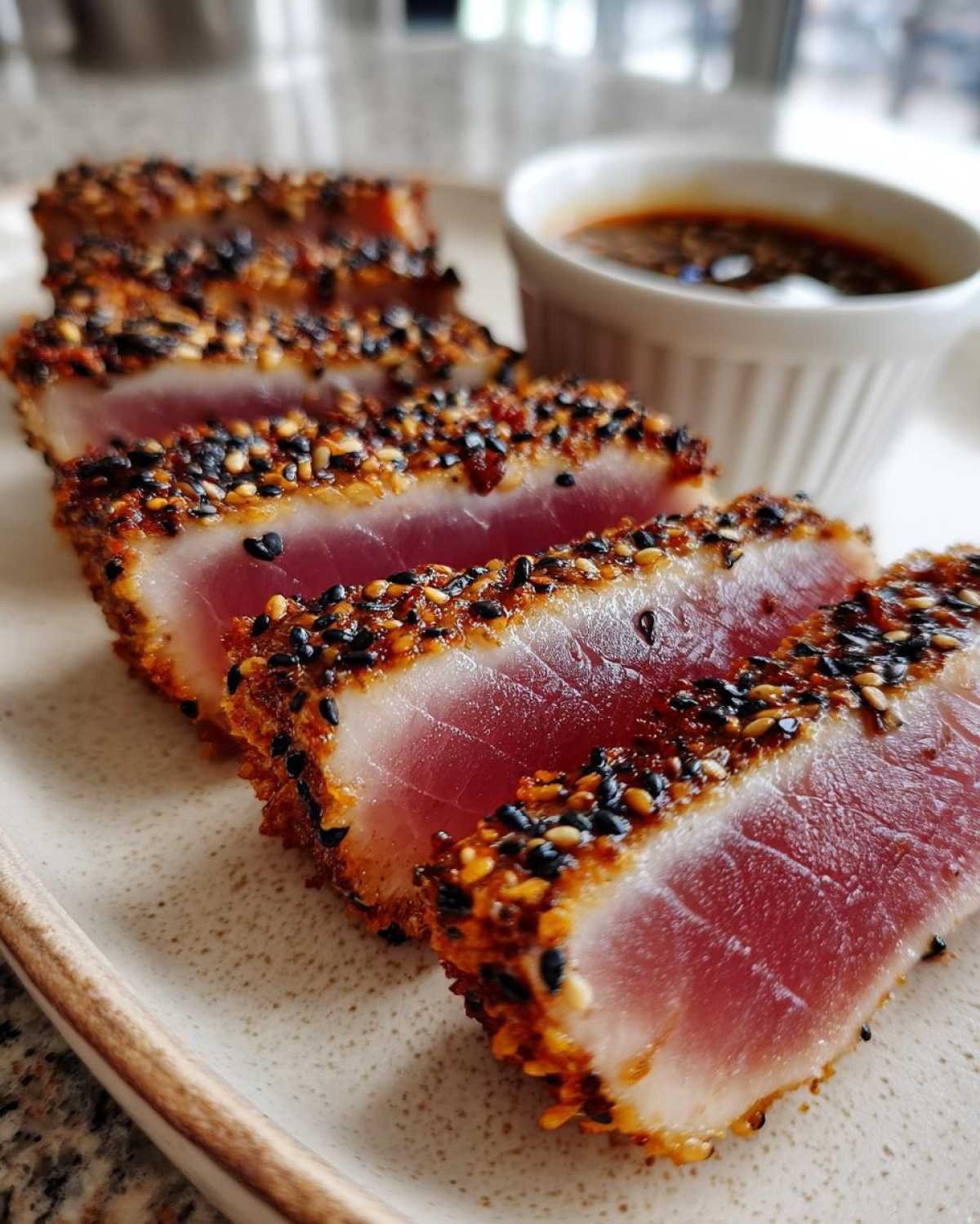 Sesame-crusted tuna steak - detail 4