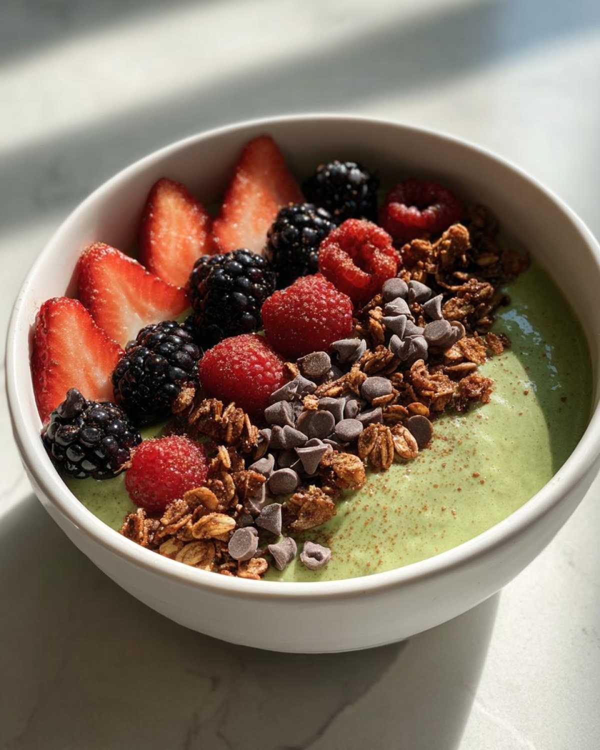 Mint Chocolate Chip Smoothie Bowl - detail 4