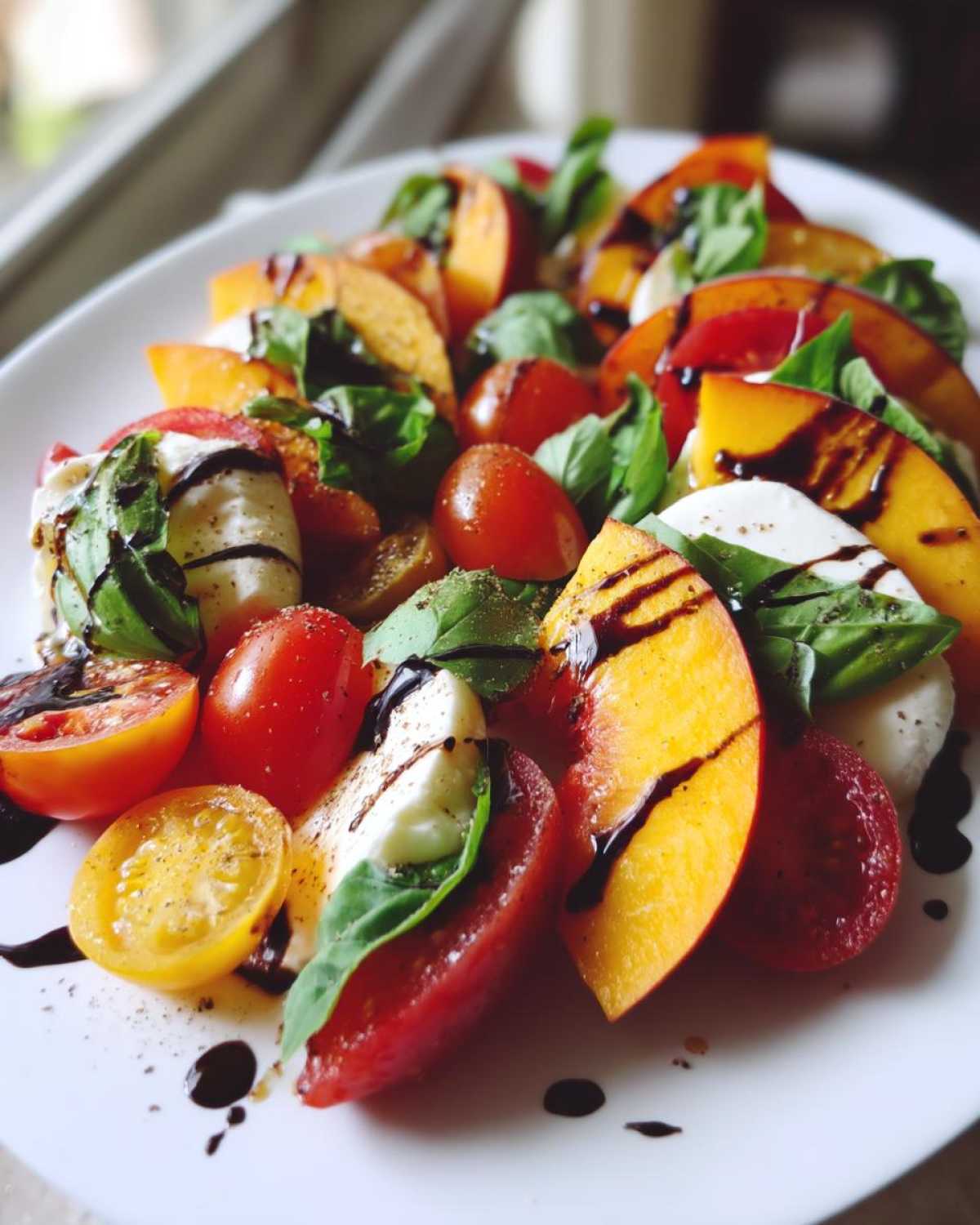 Peach Caprese Salad - detail 2
