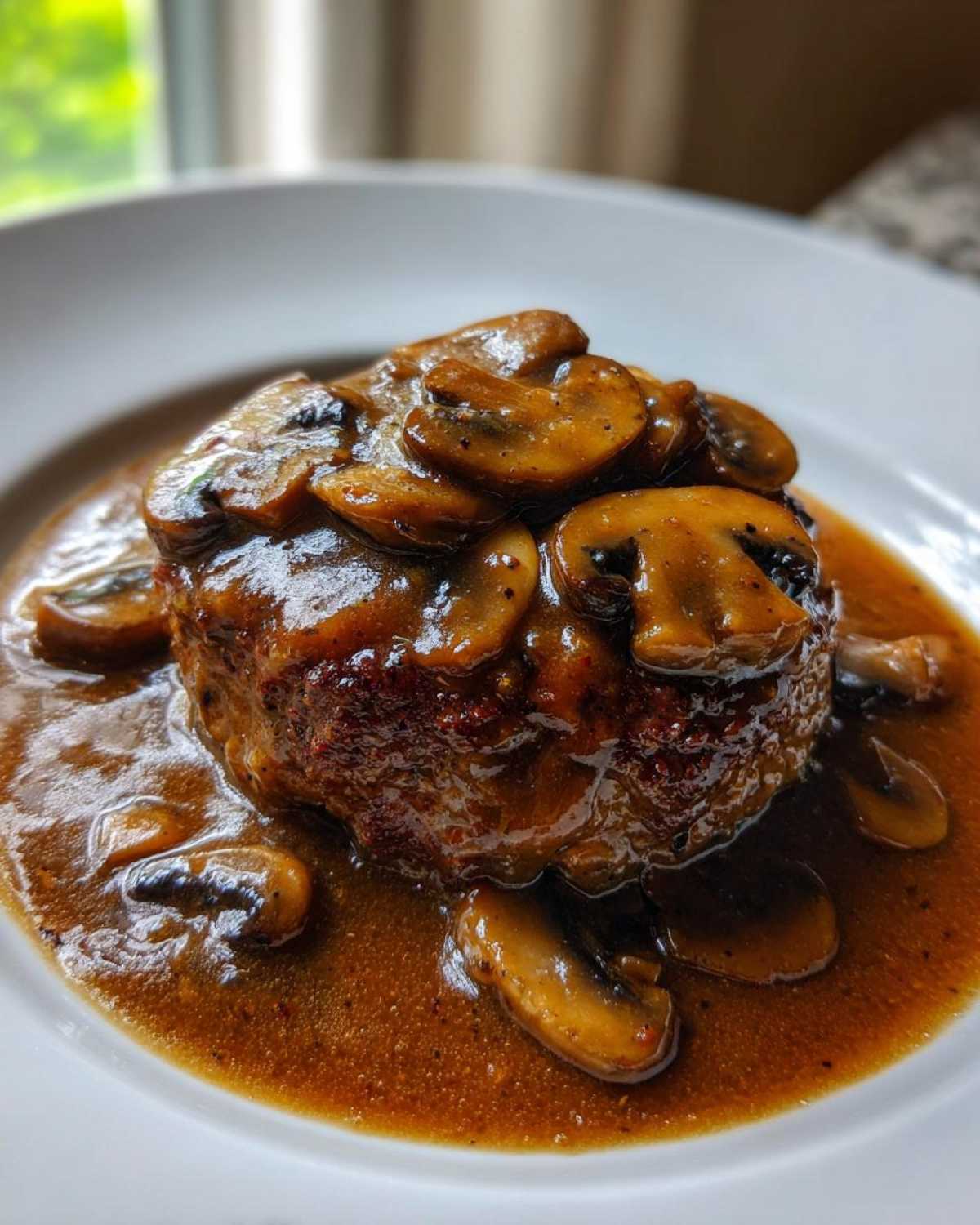 Salisbury Steak with Mushroom Gravy - detail 4
