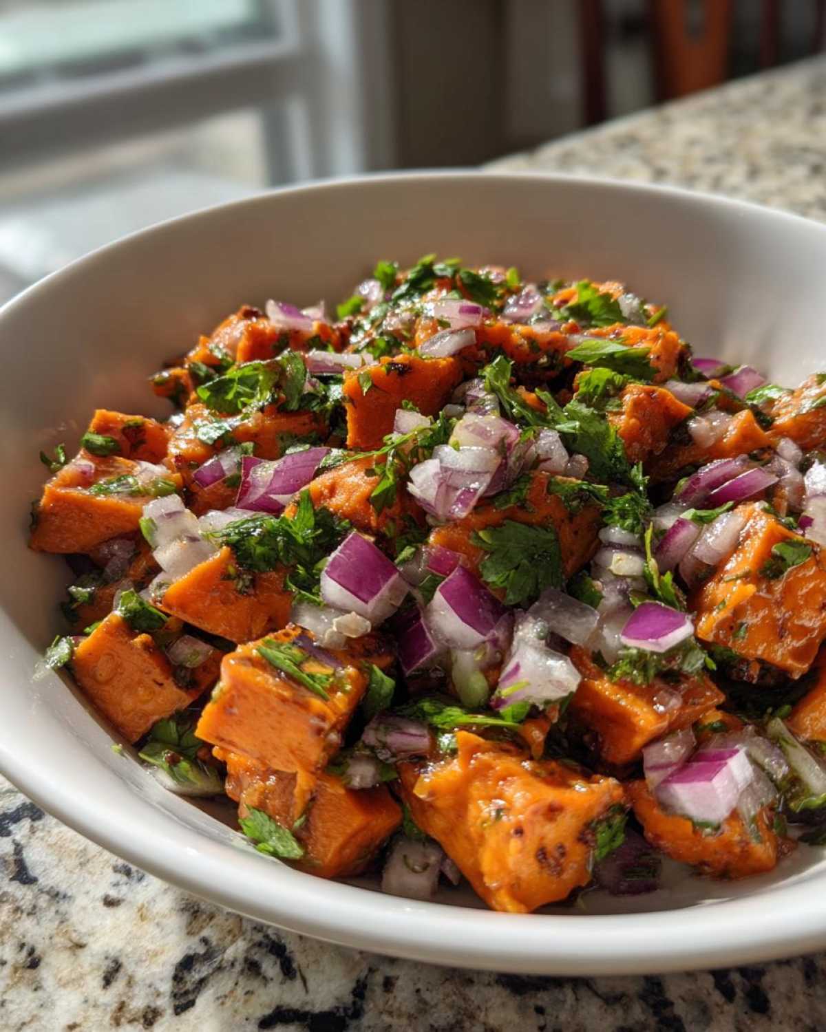 Sweet potato salad - detail 1