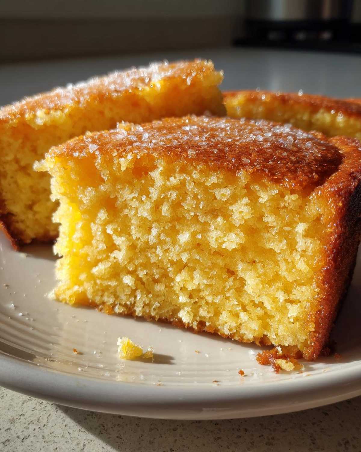 Skillet Honey Cornbread - detail 2