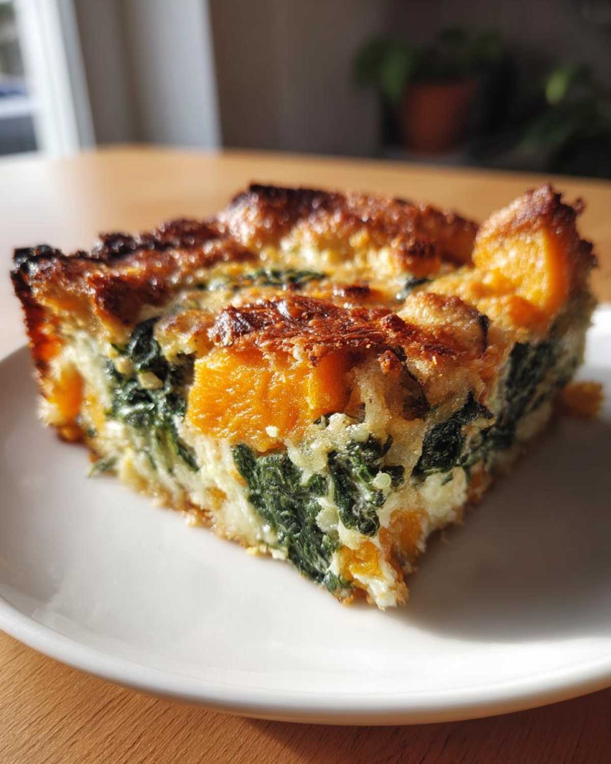 Spinach and squash casserole - detail 4
