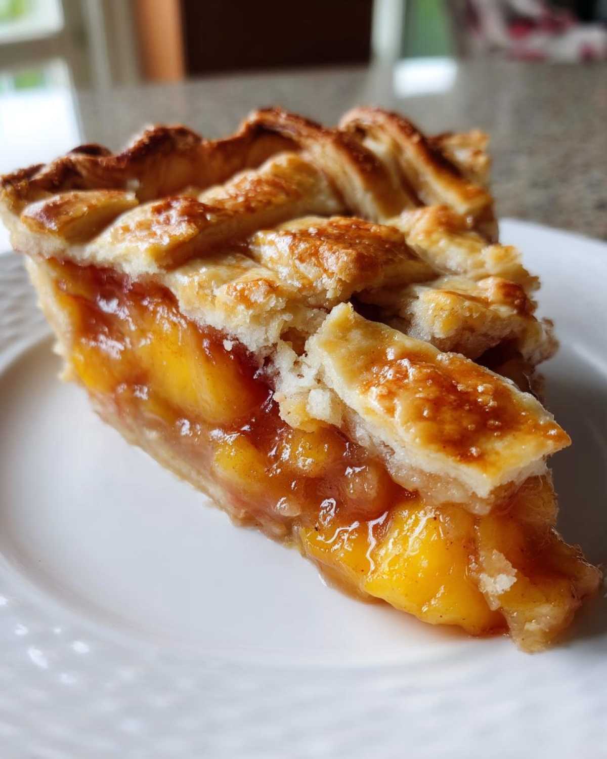 Homestyle Peach Cobbler with Lattice Crust - detail 2