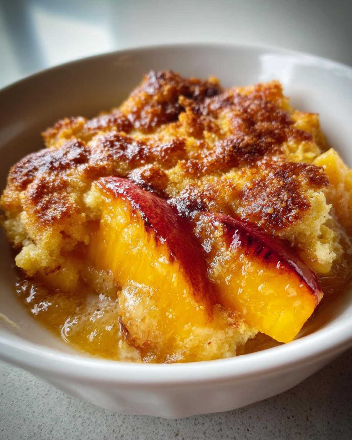 Peach Cobbler with Fresh Peaches - detail 3