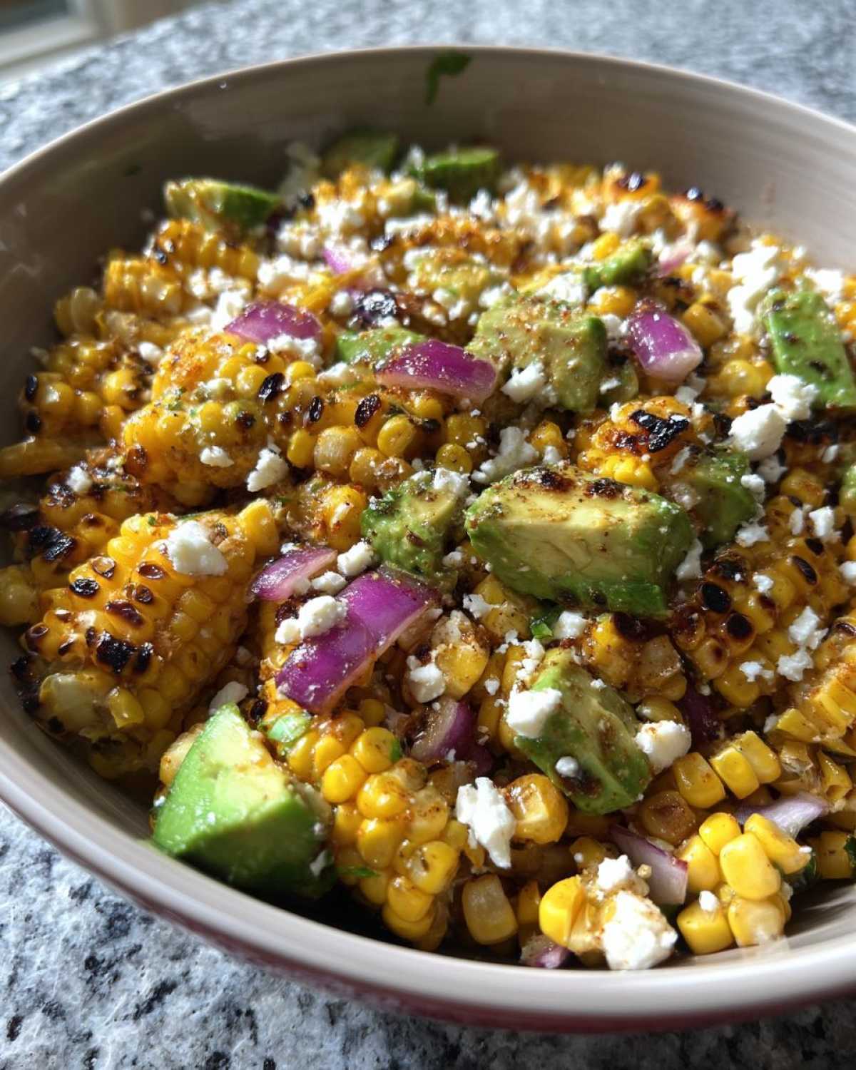 Charred Grilled Corn Salad with Avocado, Lime, and Cotija - detail 3