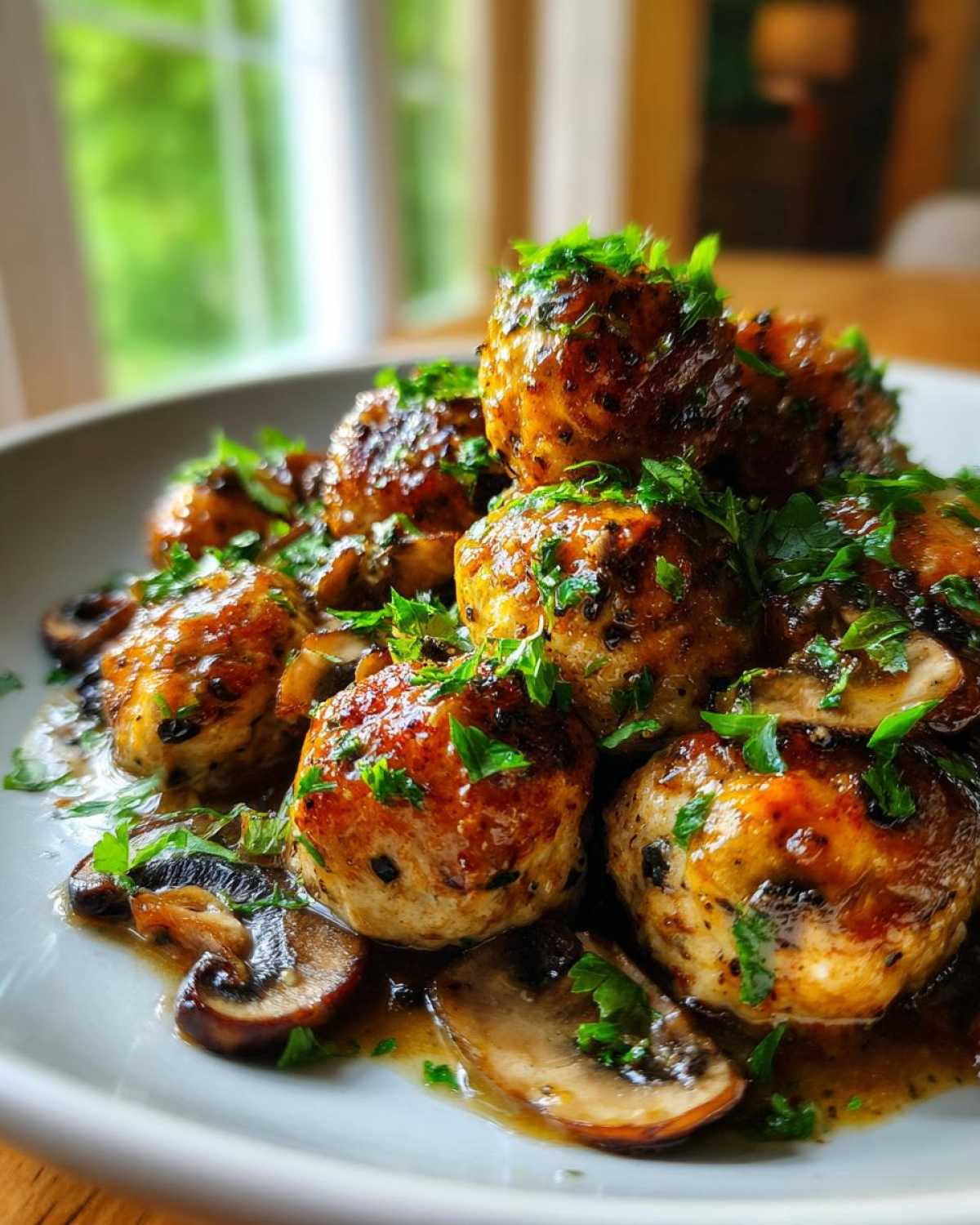 Chicken Marsala Meatballs - detail 4