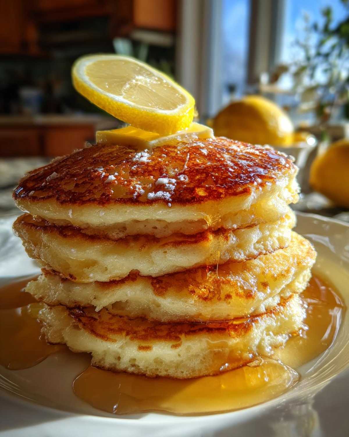 Lemon Ricotta Pancakes - detail 2