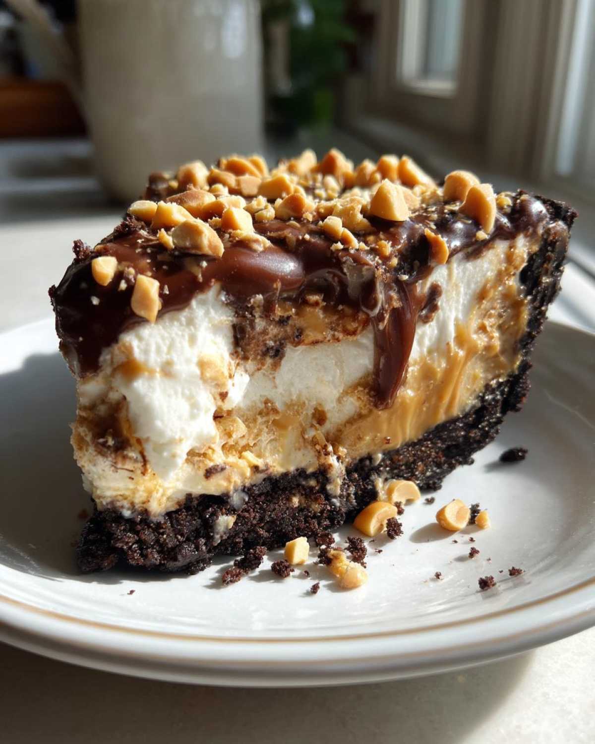 Peanut Butter Fudge Ice Cream Pie - detail 1
